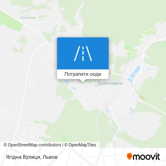 Карта Ягідна Вулиця