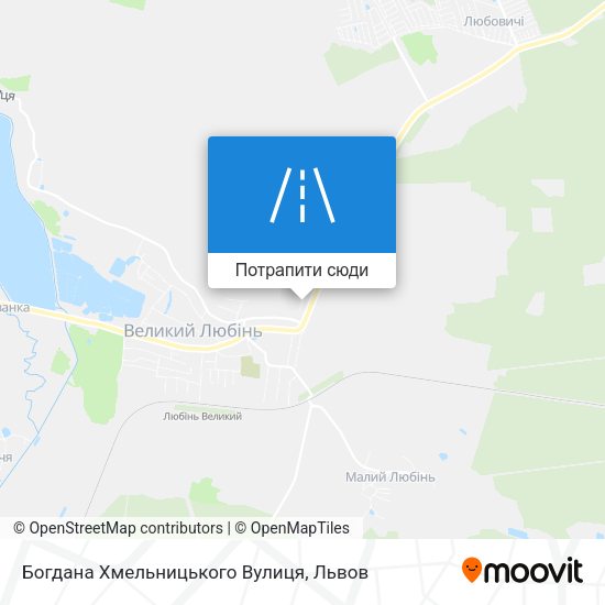 Карта Богдана Хмельницького Вулиця