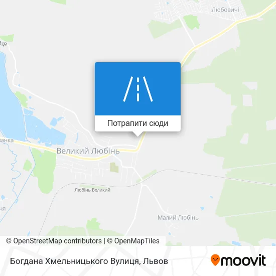 Карта Богдана Хмельницького Вулиця