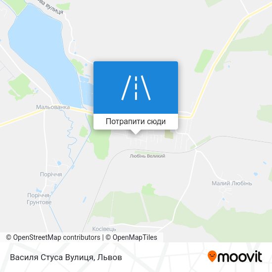 Карта Василя Стуса Вулиця