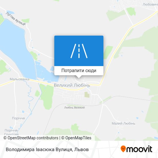 Карта Володимира Івасюка Вулиця