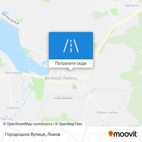 Карта Городоцька Вулиця