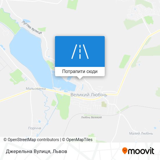 Карта Джерельна Вулиця
