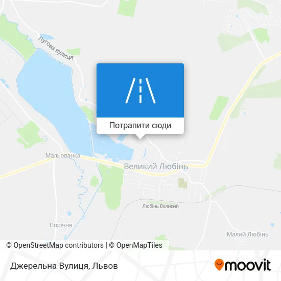 Карта Джерельна Вулиця
