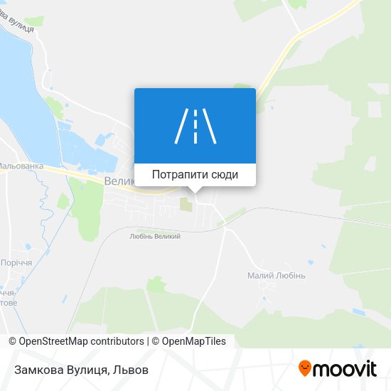 Карта Замкова Вулиця