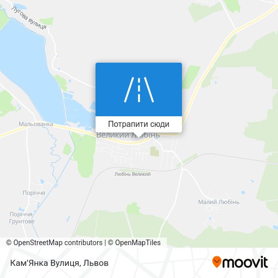 Карта Кам’Янка Вулиця