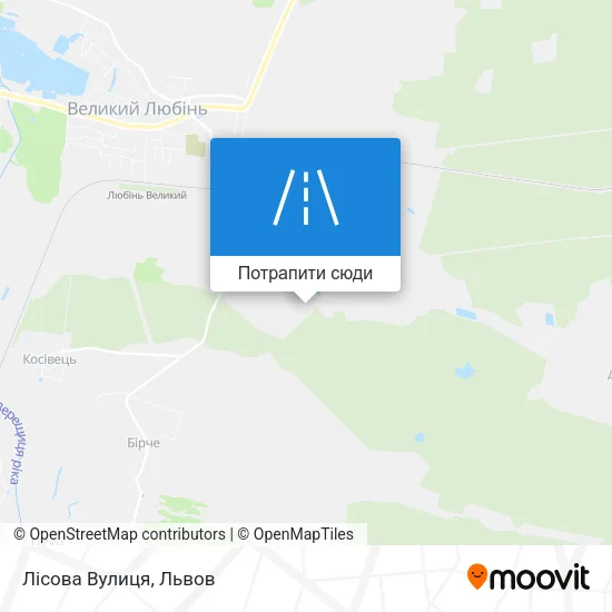 Карта Лісова Вулиця