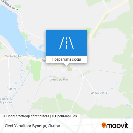 Карта Лесі Українки Вулиця