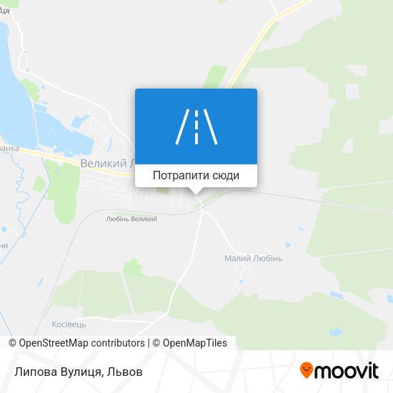 Карта Липова Вулиця