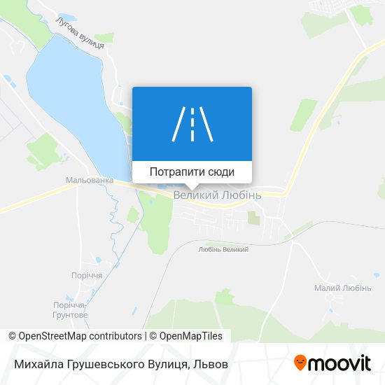 Карта Михайла Грушевського Вулиця