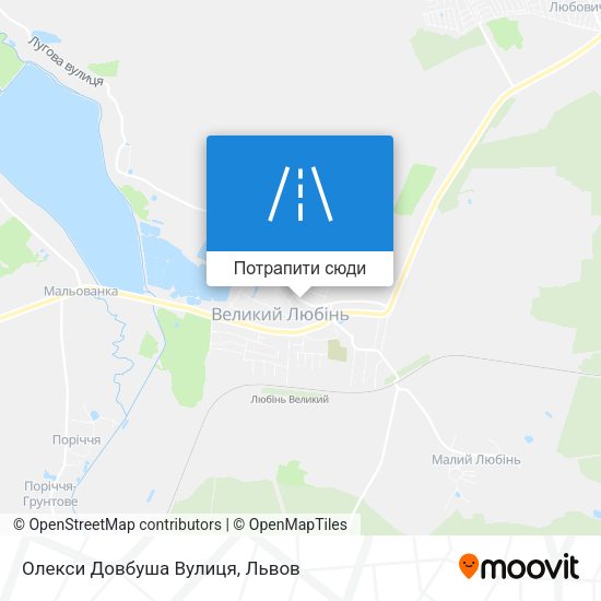 Карта Олекси Довбуша Вулиця