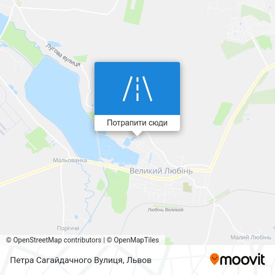 Карта Петра Сагайдачного Вулиця