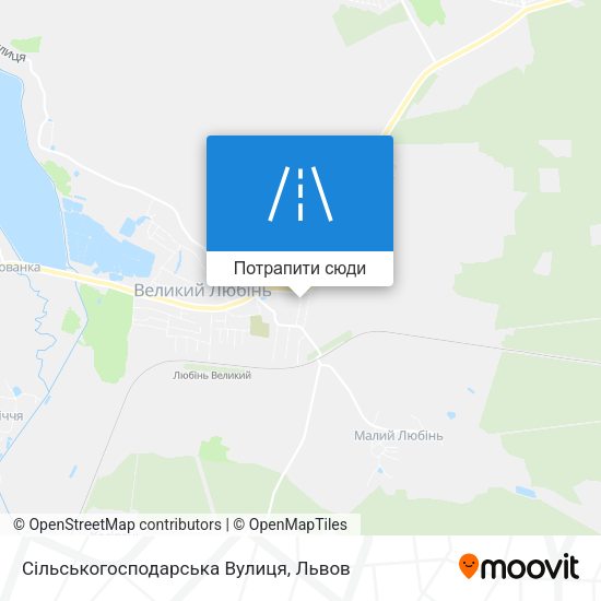Карта Сільськогосподарська Вулиця