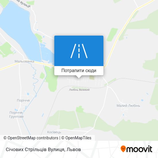Карта Січових Стрільців Вулиця