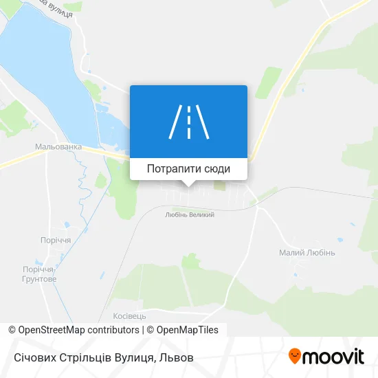 Карта Січових Стрільців Вулиця