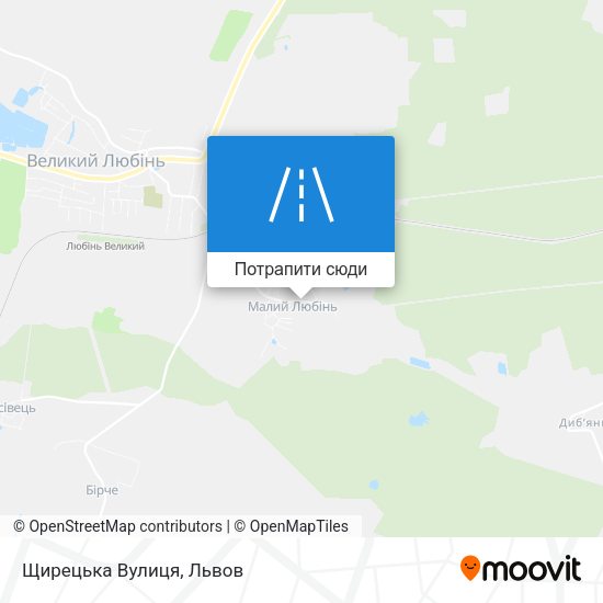 Карта Щирецька Вулиця