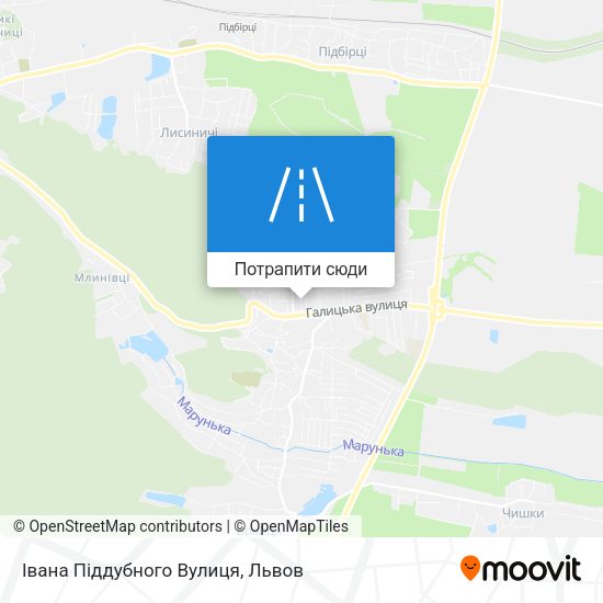 Карта Івана Піддубного Вулиця