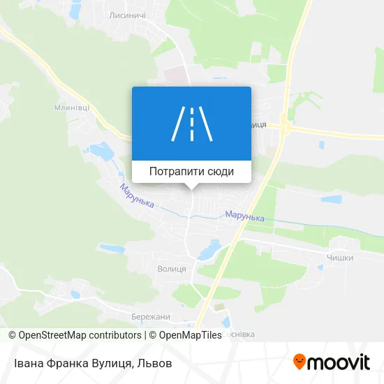 Карта Івана Франка Вулиця