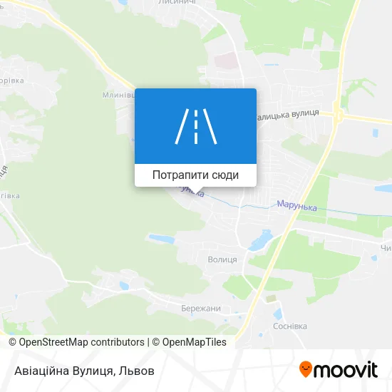 Карта Авіаційна Вулиця
