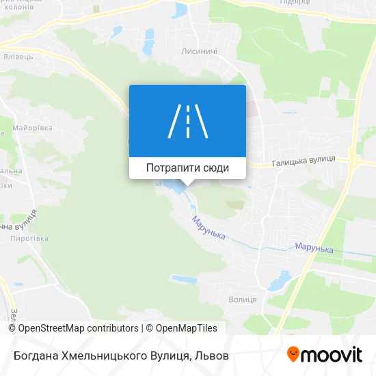 Карта Богдана Хмельницького Вулиця