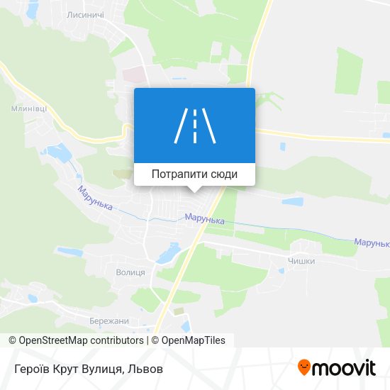 Карта Героїв Крут Вулиця