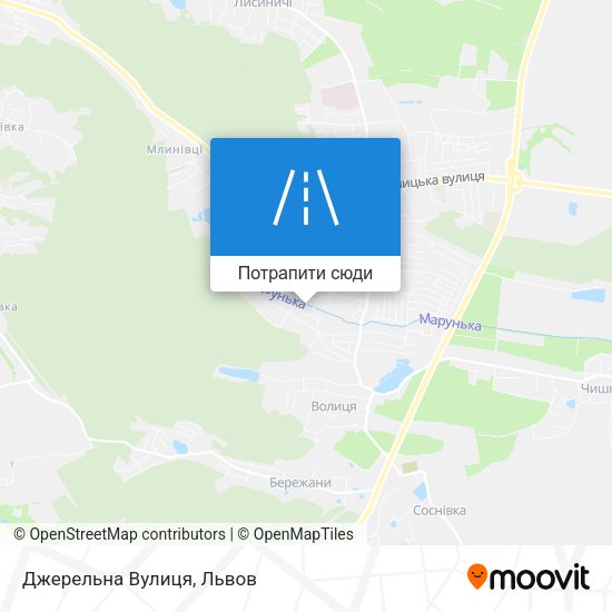 Карта Джерельна Вулиця
