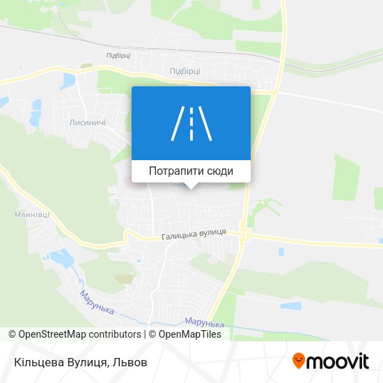 Карта Кільцева Вулиця