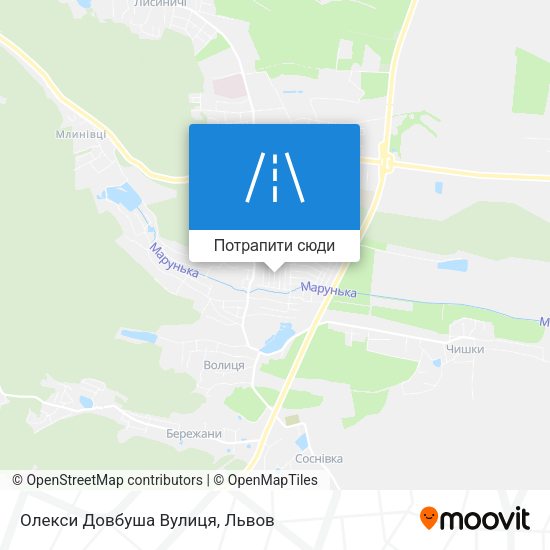 Карта Олекси Довбуша Вулиця