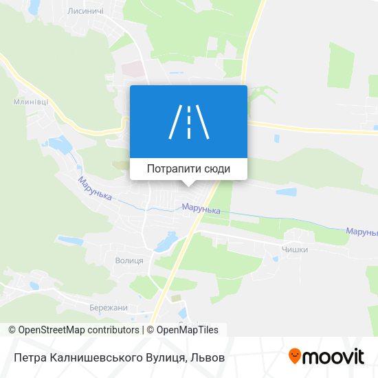 Карта Петра Калнишевського Вулиця