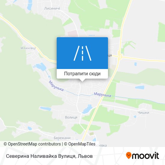 Карта Северина Наливайка Вулиця