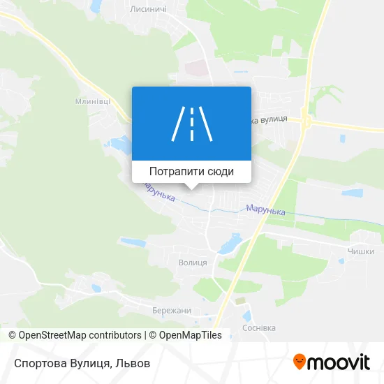 Карта Спортова Вулиця