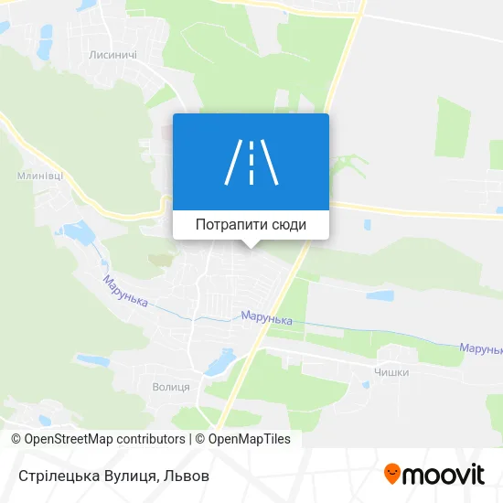 Карта Стрілецька Вулиця