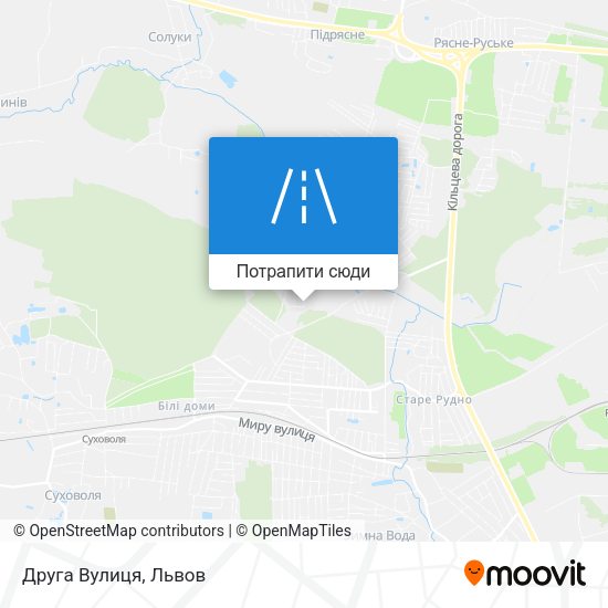 Карта Друга Вулиця