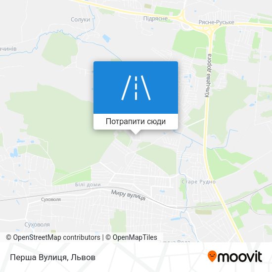 Карта Перша Вулиця