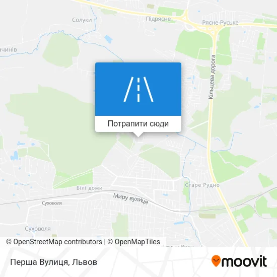 Карта Перша Вулиця