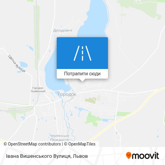 Карта Івана Вишенського Вулиця