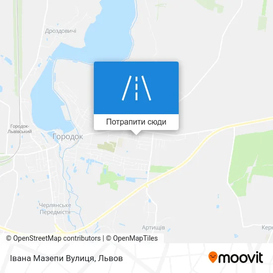 Карта Івана Мазепи Вулиця