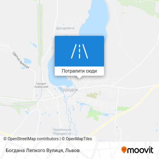 Карта Богдана Лепкого Вулиця