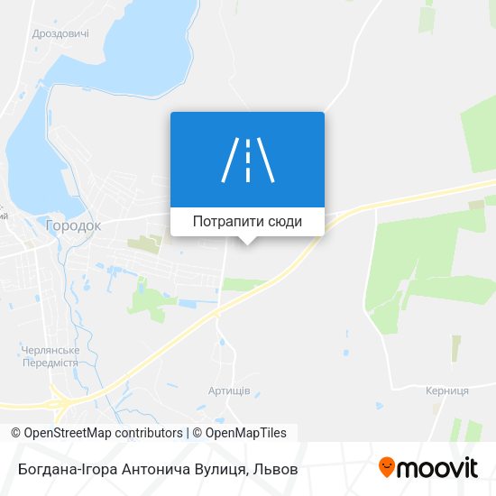 Карта Богдана-Ігора Антонича Вулиця