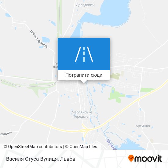 Карта Василя Стуса Вулиця