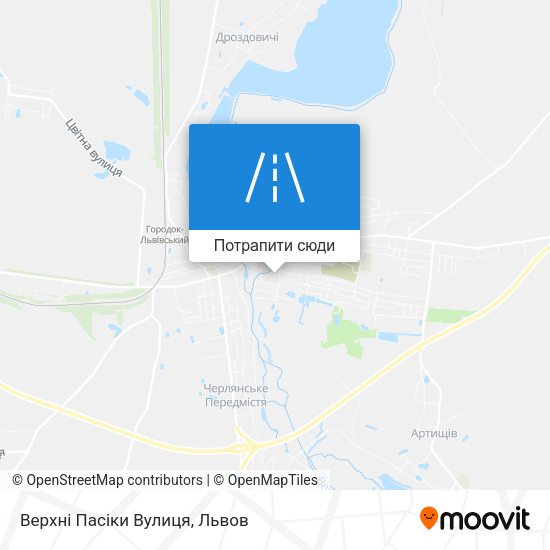 Карта Верхні Пасіки Вулиця