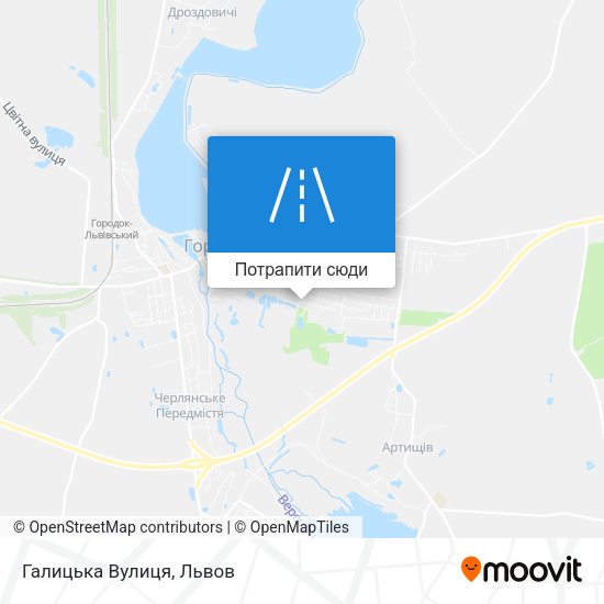 Карта Галицька Вулиця