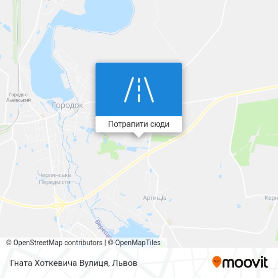 Карта Гната Хоткевича Вулиця