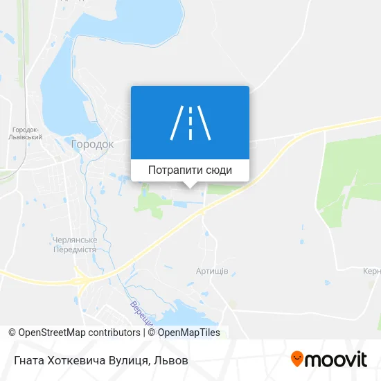 Карта Гната Хоткевича Вулиця
