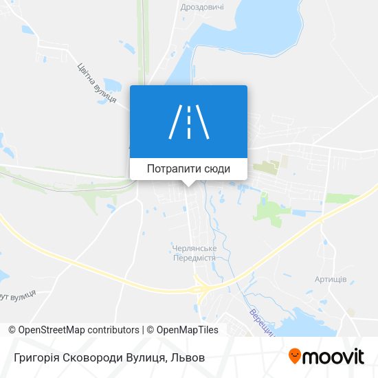 Карта Григорія Сковороди Вулиця