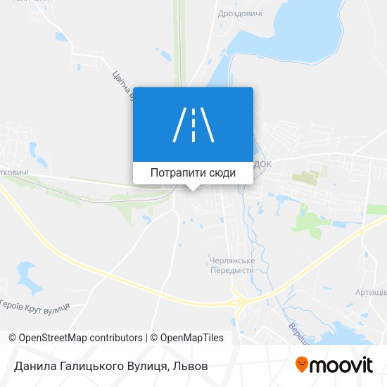 Карта Данила Галицького Вулиця