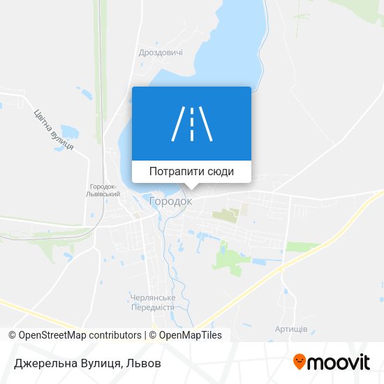 Карта Джерельна Вулиця
