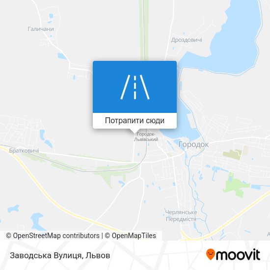 Карта Заводська Вулиця