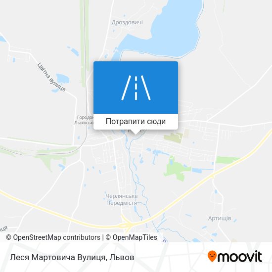 Карта Леся Мартовича Вулиця