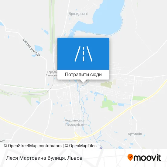 Карта Леся Мартовича Вулиця